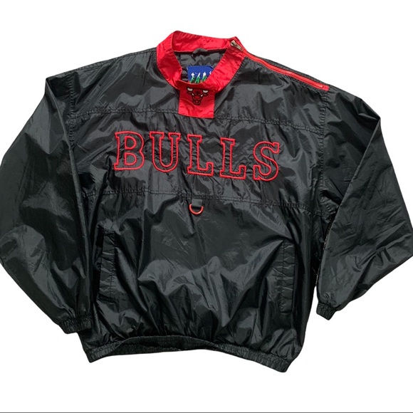 Vintage 90s Fans Gear Chicago Bulls Windbreaker - Picture 1 of 5